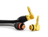 Sewell Deadbolt Right-Angle Banana Plugs, 12 Pairs Quick Connect Gold Plated Speaker Plugs (90 Degree)