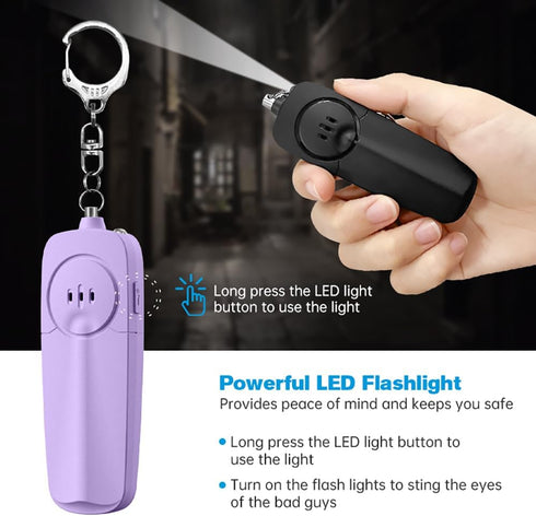 Safesound Personal Alarm - 130dB Self Defense Rechargeable Security Keychain for Women, Kids, Elderly