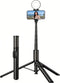 VistaGrip 63 Selfie Stick Tripod for iPhone/Android - Expandable Phone Tripod with Fill