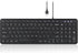 Perixx PERIBOARD-213U Wired Silent USB Scissor Keyboard, Compact Design with Number Pad - Black - US English
