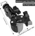 Super Camera Clamp Mount Double Socket Arm with 1/4"-20 Ball Head for GoPro, DSLR, LED Lights