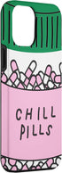 Chill Pills Aesthetic Cartoon iPhone 15 Plus Case - Cool, Fun, Kawaii Design for Your Phone!