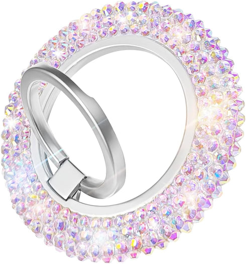Erolagomat Bling Magnetic Cell Phone Ring Holder Grip Glitter Sparkle Magnet Finger Phone