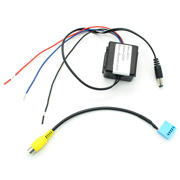 GreenYi Car Rear View Camera Power Delay Timer Relay Filter for VW BMW Benz Audi, RCA Conversion Adapter