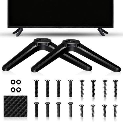 STOBOK 2pcs Universal Tv Stand Legs with Screws Tabletop Bracket Compatible with Roku