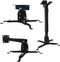 Projector Mount - Wall or Ceiling Projection Mount Bracket with Adjustable Height and Extendable Arms for Home and