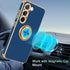 Fingic Galaxy S23 Plus Case with 360° Ring Holder, Slim Kickstand Magnetic Support for Women Girls, Blue