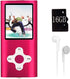 Xidehuy Mp3 Player,Music Player with a 16 GB Memory Card Portable Digital Music