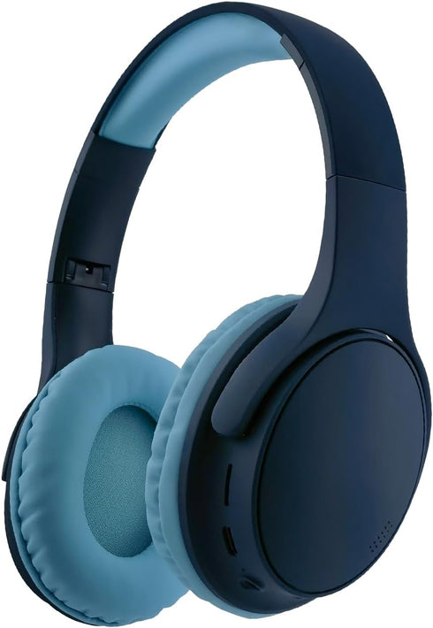 Bluetooth Headphones Over Ear, Noise Isolation Wireless Headphone for Home, Travel, Office, School, Music Use (Blue)