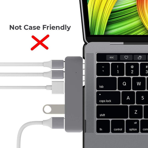 USB C Extender for MacBook, Afterplug 2-Port Type C Male to Female Extension Adapter, 240W PD, 8K Video