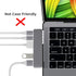 USB C Extender for MacBook, Afterplug 2-Port Type C Male to Female Extension Adapter, 240W PD, 8K Video