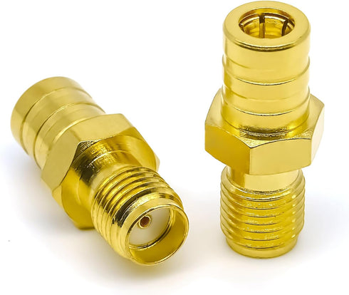 2 PCS SMA to SMB Antenna Connector, Low Loss SMA SMB Coax Cable Radio Connector for DAB Car Aerial