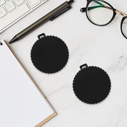 2pcs Black Lens Cap for Osmo Action 4 and Action 3, Flexible Lens Cover Protective Accessories