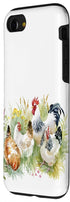 iPhone SE (2020) / 7 / 8 Cute Chicken Farm Animal Watercolor Farm Lover Case