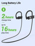 Stiive Bluetooth Headphones, 5.3 Wireless Sports Earbuds IPX7 Waterproof with Mic, Stereo Sweatproof, 16 Hours Playtime