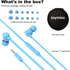 Joymiso Tangle Free Earbuds, Comfortable Lightweight In Ear Headphones for Kids Women Small Ears, Wired Ear Buds with