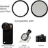 ANQUORA 58mm (2 APC-25 2 Lens Filter CPL + UV Filter Kit Pieces), Compatible with Lens Filter Phone Case, Includes