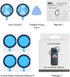 Puluz Sticky Lens Guards for Insta360 One X2, PC Protective Cover Cap for Waterproof 360 Action Camera Accessories