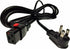 Generic IEC320-C19 14AWG, 5-15P 10ft Locking Power Cord, Flat Plug, Heavy Duty, SJTOW Cable for Appliances, Data