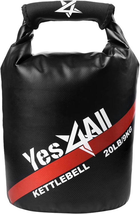 Yes4All Sand Kettlebell, Adjustable Kettlebell Sandbag for Fitness, Heavy Duty Soft Sandbag Weights