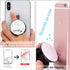 4 Pack Phone Grip, Cell Phone Holder for Smartphone, Rose Gold Confetti Black Stripes Finger Kickstand Stand