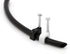 THE CIMPLE CO - Single Coaxial Cable Clips, White, 1/4 in (6 mm) Nail Clip, 100 Pieces per Bag, Cat6, Electrical Wire
