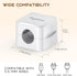 Flycoco 6 Pack Magnetic Cord Organizer, Cable Management Clips for Desk, Phone Charging Cable Storage Holder (White)