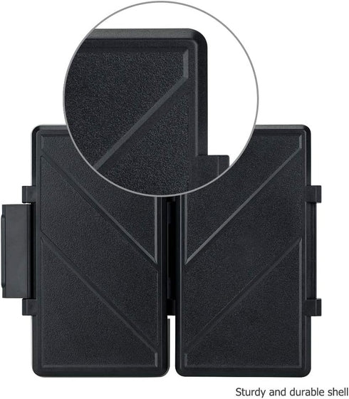 36 Slots Memory Card Case Holder, Water-Resistant Keeper Wallet for 12 SD SDHC SDXC + 24 TF MSD MicroSD MicroSDHC