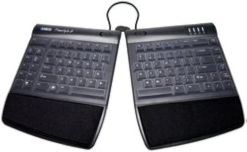 Clear Silicone Keyboard Cover for Kinesis Freestyle2, Anti-Dust Skin Protector for Ergonomic Keyboards