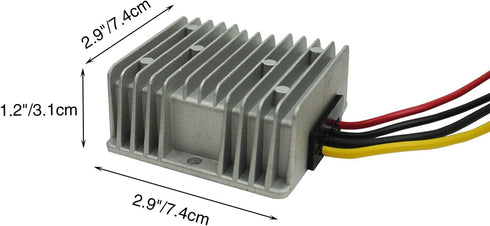 Golf Cart DC Converter Regulator, 36V 48V Step Down to 12V, 20A 240W Voltage Reducer for Golf Cart