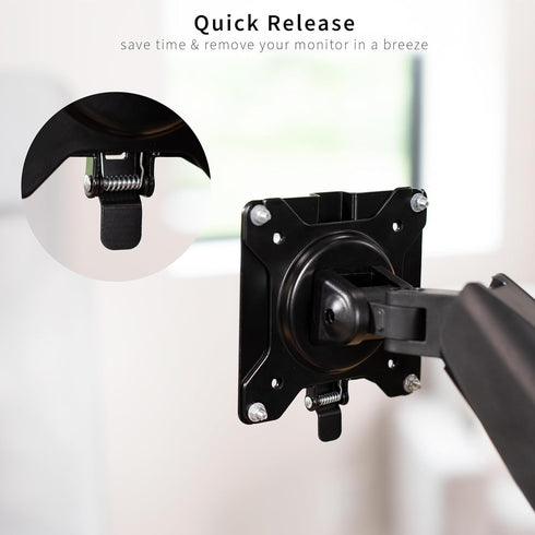 VIVO Stand-VAD2 Adapter VESA Mount Quick Release Bracket Kit, Stand Attachment and Wall Mount Removable VESA Plate