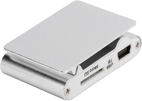 ASHATA 753 MP3 MiniMP3 Mini Player, Portable Music Player with Clip, Digital Music Media Player BackClip Player