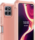 Ailiber Rose Gold Case for Boost Celero 5G Plus with Screen Protector, 2 Layer Structure Protection, Shockproof Bumper