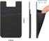 SS Phone Wallet Stick On - 2 Pocket Sleeve Adhesive Card Holder for iPhone, Samsung, Most Smartphones - 6 Pack