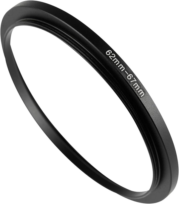 JOYTOLIN 62-67mm Metal Step-Up/Down Ring Adapter Compatible with Mirrorless Cameras DSLR Lens, UV