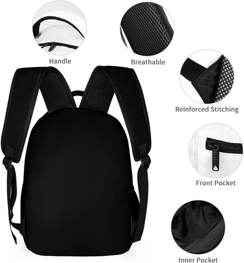 Fiokroo Backpack Backpacks Daypack Video Game Controller Black Background School Bag For Students Teens Men Women