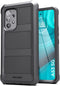 ENCASED Falcon Armor Case for Samsung Galaxy A53 5G, Built-in Screen Protector (Black)