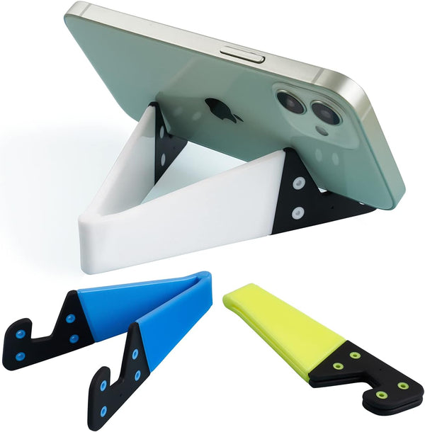 Portable Cell Phone Stand for Desk, Foldable Pocket Travel Mobile Phone Holder, Pack of 3, Compatible with iPhone,