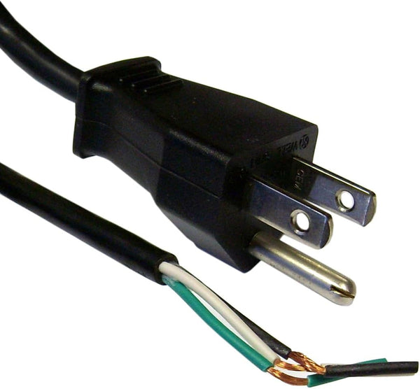 eDragon NEMA 5-15P to Standard Roj Power Cord, Black, 18/3, 10 Amp, 6 Foot, 5 Pack