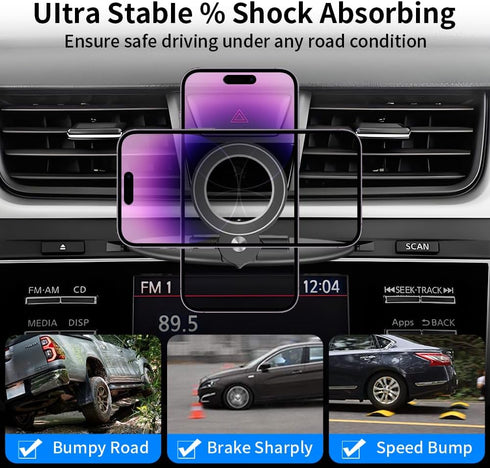 JIEZMO 2002-2018Rogue 2008-2013Sentra 2000-2019Murano 2003-2014,Pathfinder 2013-2021 Car CD Slot Magnetic Phone Mount