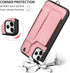 TOOVREN Phone Cover for iPhone 11 Pro Max, Wallet Case with Card Holder, PU Leather Kickstand, Pink