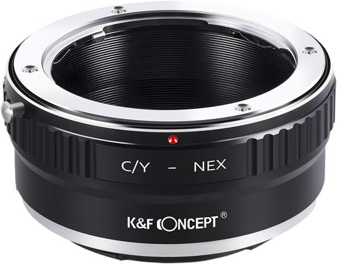 K&F Concept Lens Mount Adapter for Contax/Yashica (C/Y) Lens to Sony Alpha NEX E-Mount Camera