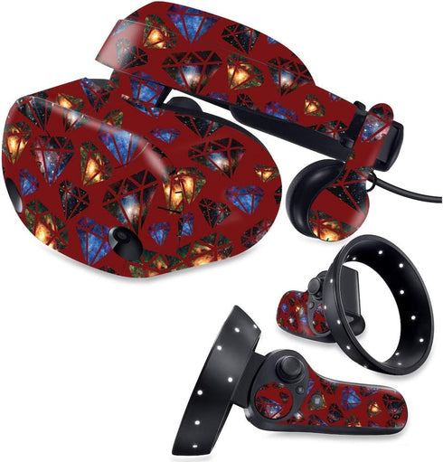 MightySkins Skin for Samsung Odyssey Plus VR - Diamond Galaxy Vinyl Decal Wrap Cover, Easy to Apply & Remove