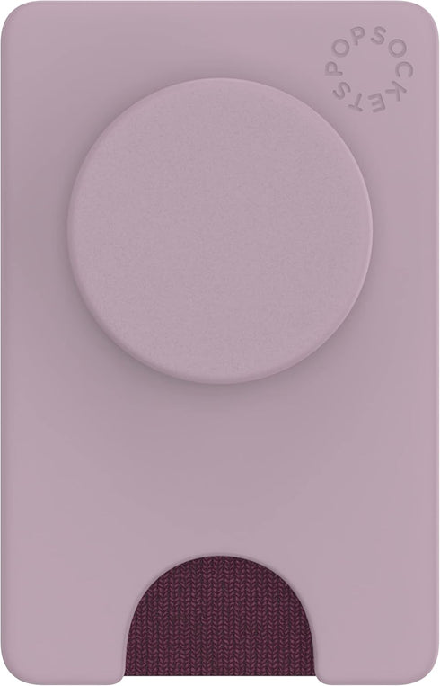 PopSockets Phone Wallet with Expanding Grip, Phone Card Holder, Solid PopWallet - Blush Pink