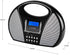 HANNLOMAX HX-510R Portable AM/FM Radio with Bluetooth, USB/SD Port for MP3 Playback, Aux-in, Black