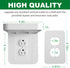 Outlet Shelf Holder with Built-in Cable Management, Space Saving for Homepod Mini, Google Home, Smart Speakers