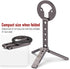 SHINEWEE 20 N52 1/4" 12-17 Ultra-Compact Magnetic Tripod for iPhone | Foldable Hook Design, Magnets, Cold Shoe & Screw
