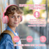 Kids Bluetooth Headphones 5.3, Wireless 60H Play Time, Volume Limited Over Ear Foldable Headset (Pink)