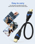 4K 6 inch 5-Pack, 0.5FT 2.0(4K@60Hz, 2K@144Hz, 1080P@120Hz, 18Gbps, 3D, 2.2, PS4/PS5, Short HDMI Cable HDMI Cord High