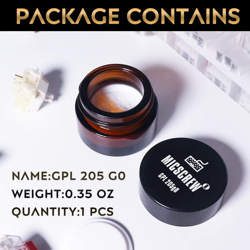 0.35OZ GPL 205G0 Keyboard Lube, Universal Keyboard Grease for Switches and Stabilizers, Fits Mechanical Keyboards